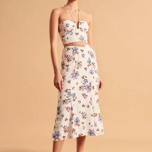 Abercrombie and fitch dipped midi skirt